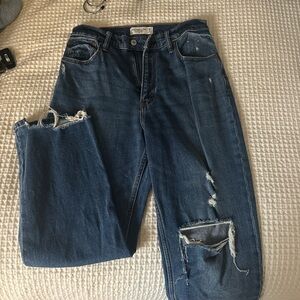 Abercrombie & Fitch Ultra High Rise Jeans - Blue